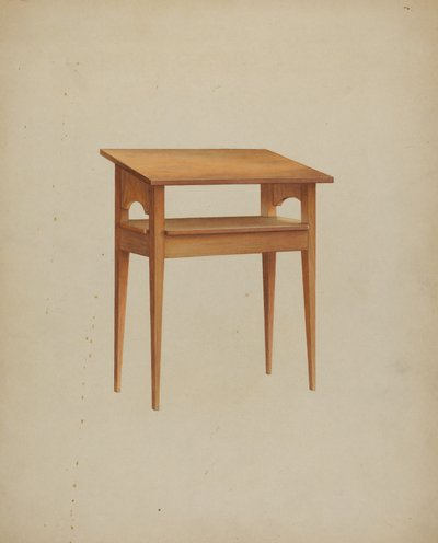 谢克尔餐桌，约1937年。 作者 温斯洛·里奇