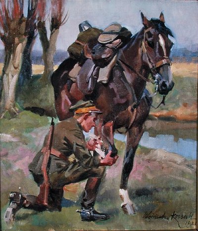 伤口的包扎 作者 Wojciech Kossak