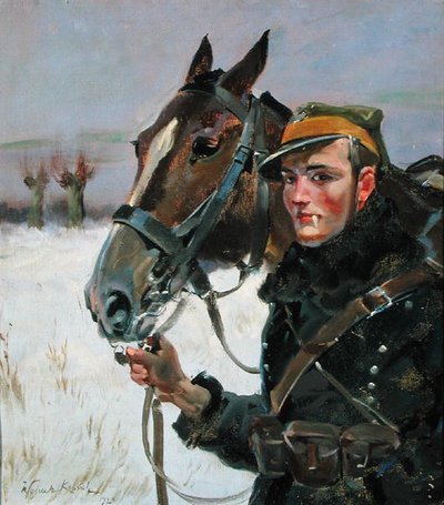 骑马的士兵 作者 Wojciech Kossak