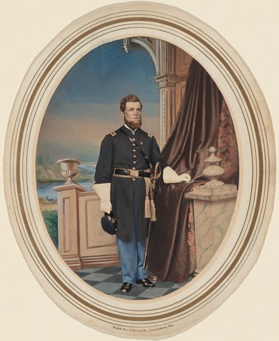 步兵中尉肖像，约 1863 年（照片1863 年（照片） 作者 沃尔夫画廊