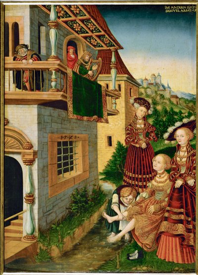 大卫和巴塞巴（椴木绘画） 作者 沃尔夫冈·克罗德尔