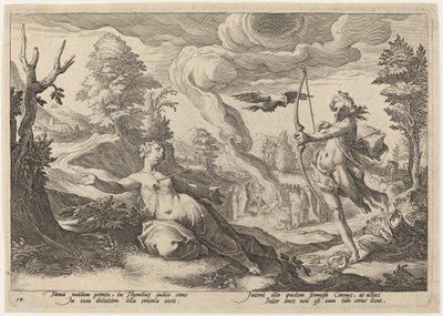 阿波罗杀戮科罗尼斯 作者 Hendrick Goltzius 工作室，Hendrick Goltzius 之后