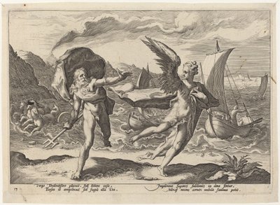科罗尼斯变成乌鸦 作者 Hendrick Goltzius 工作室，Hendrick Goltzius 之后
