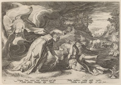 朱诺将卡利斯托变成熊 作者 Hendrick Goltzius 工作室，Hendrick Goltzius 之后