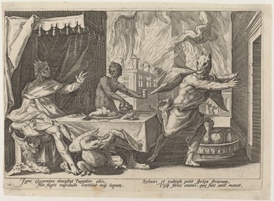 利卡翁变身为狼 作者 Hendrick Goltzius 工作室，Hendrick Goltzius 之后