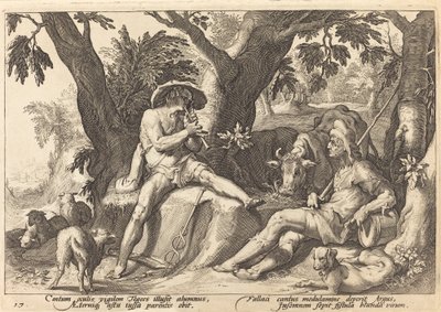 水星让阿耳戈斯入睡 作者 Hendrick Goltzius 工作室，Hendrick Goltzius 之后
