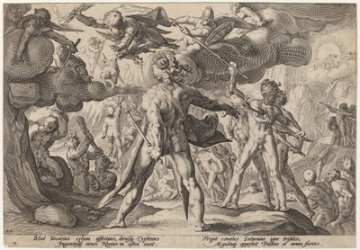 攀登云霄的巨人 作者 Hendrick Goltzius 工作室，Hendrick Goltzius 之后