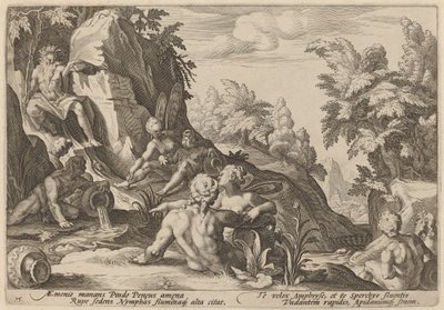 被其他神灵包围的河神佩尼乌斯 作者 Hendrick Goltzius 工作室，Hendrick Goltzius 之后