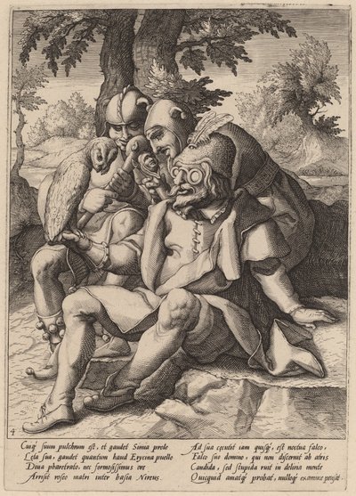 愚人的智慧 作者 Hendrick Goltzius 工作室，在 Karel van Mander 一世之后