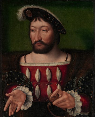 弗朗西斯一世1494-1547年，法国国王。 作者 Joos van Cleve 的工作室