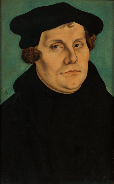 路德及其妻子肖像双联画 作者 卢卡斯·克拉纳赫（Lucas Cranach）讲习班