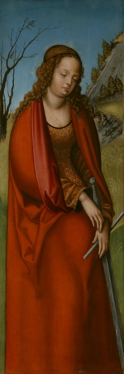 德语：Hl.Katharina St Catherine 作者 卢卡斯·克拉纳赫（Lucas Cranach）讲习班