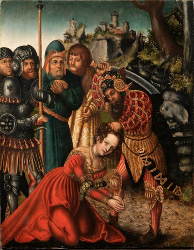 圣芭芭拉的殉难 作者 卢卡斯·克拉纳赫（Lucas Cranach）讲习班