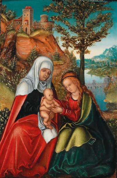 圣母子与圣安妮 作者 卢卡斯·克拉纳赫（Lucas Cranach）讲习班