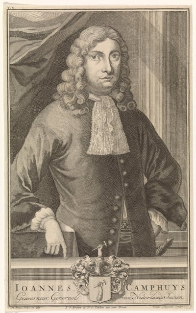 荷属东印度群岛总督约翰内斯·坎普伊斯的肖像 作者 Joannes van Braam 和 Gerard onder de Linden