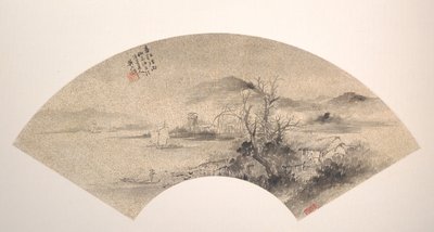春天河上的雾雨。 作者 吴世贤