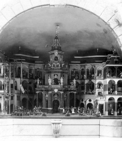 机械剧院，海尔布伦城堡，奥地利萨尔茨堡，c1900 作者 沃思和儿子