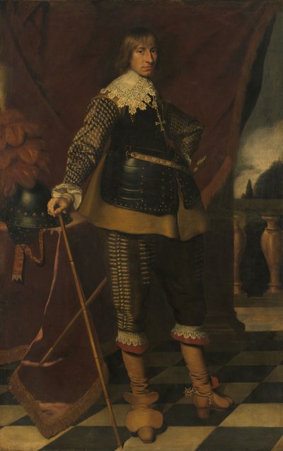 拿骚-迪茨伯爵亨利-卡西米尔一世肖像，约 1632 年（布面油画） 作者 Wybrand Simonsz。德吉斯特