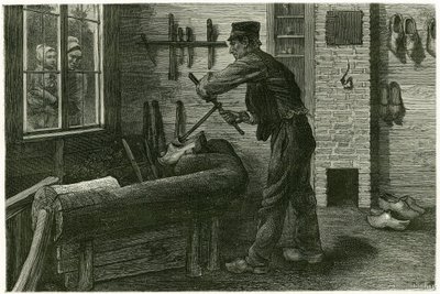 Terneuzen 的破坏者，已经建立，扩大和挖掘木材，通过填塞。 1888 年，X.Mellery 雕刻自然，以说明故事“比利时”，由艺术评论家和作家 Camille Lemonnier（1844-1913 年）创作。 发表于 作者 泽维尔·梅勒里