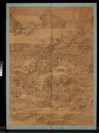 狩猎事件，十七世纪末至十八世纪初（丝绸水墨） 作者 相城