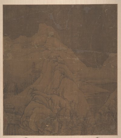 白雪覆盖的山脉，约1000年。 作者 徐道宁