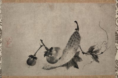 黄瓜和茄子，15世纪。 作者 山田堂