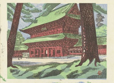 藏王寺
藏经阁（寺庙）（物件上的标题）
东京的日出（系列标题）
东京海光寺（系列标题） 作者 植村真郎