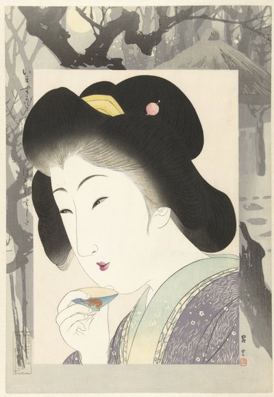 园亭
花梨木（物品上的标题）
当代美人（系列名称）
今夕（物件上的标题） 作者 山本祥云