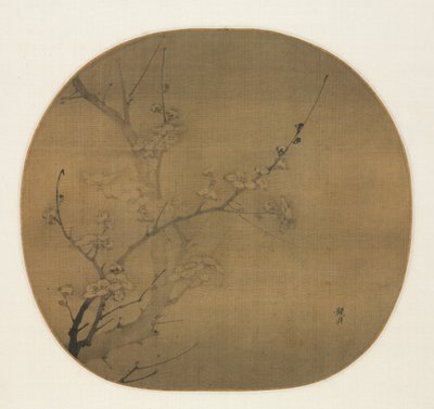 月光下的梅花 作者 严辉