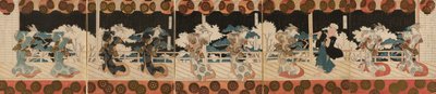 舞妓，三》，选自为 Hisakataya 诗社创作的五联画系列 "古一舞蹈表演 (Furuichi odori)"《舞妓，三》，选自为 Hisakataya 诗社创作的五联画系列 "古一舞蹈表演 (Furuichi odori) 作者 矢岛学亭