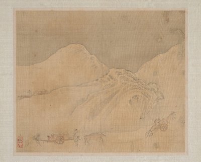 风景画，日期为1652年。 作者 叶欣