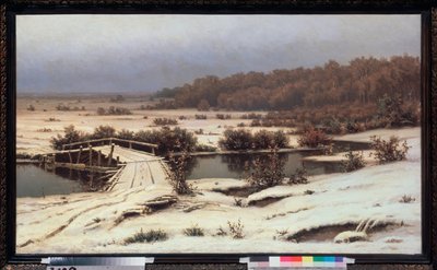 Neige precoce（早雪） - 叶菲姆·叶菲莫维奇·沃尔科夫 (1844-1920) 绘画，布面油画 作者 叶菲姆·叶菲莫维奇·沃尔科夫