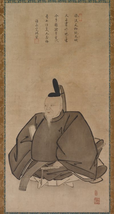 菅原道真的画像，14世纪末至15世纪初。 作者 阳月