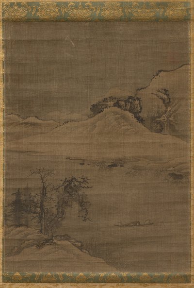 与渔民共处的风景，1600年代。 作者 伊布海