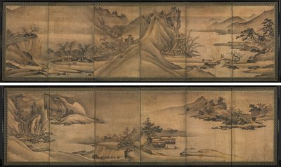 四季风景 作者 Yi Sumun（韩国人，公元前 1404 年）
