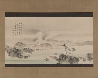 富士山，19世纪。 作者 横井金国