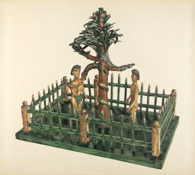 亚当和夏娃，约1939年。 作者 约兰德·德拉瑟