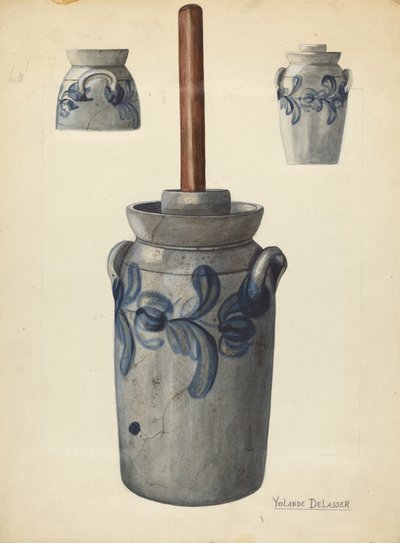 黄油搅拌器，约1936年。 作者 约兰德·德拉瑟