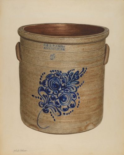 罐子，可能是1938年。 作者 约兰德·德拉瑟