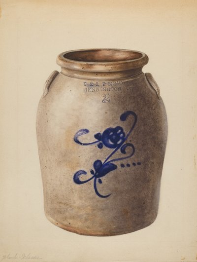 罐子，约1937年。 作者 约兰德·德拉瑟