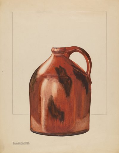 水壶，约1936年。 作者 约兰德·德拉瑟