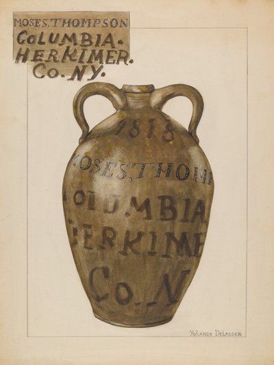 水壶，约1936年。 作者 约兰德·德拉瑟