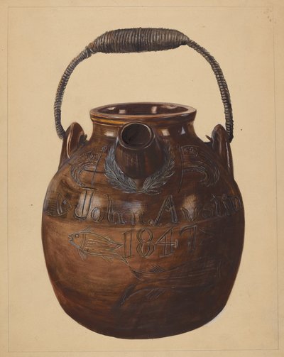 浆糊壶，约1936年。 作者 约兰德·德拉瑟