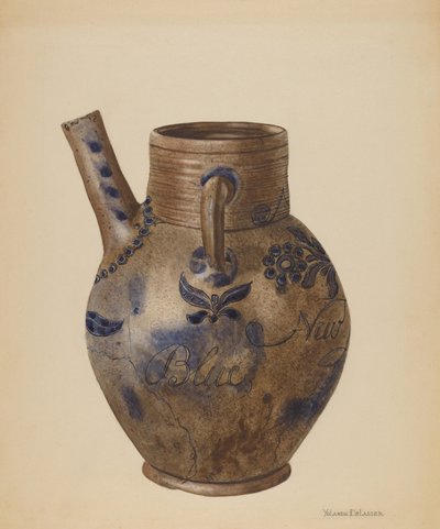 水壶，约1936年。 作者 约兰德·德拉瑟