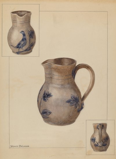 水壶，约1936年。 作者 约兰德·德拉瑟