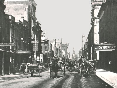 1895年，澳大利亚悉尼，乔治街。 作者 约克和儿子