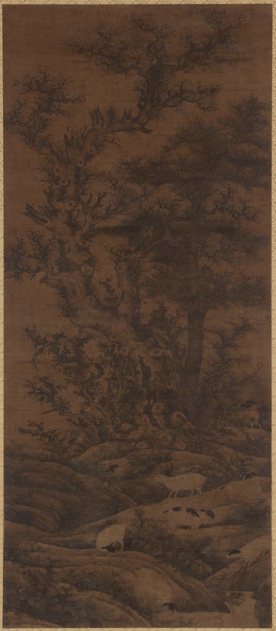 寒冷的树木和绵羊 作者 元代中文学校