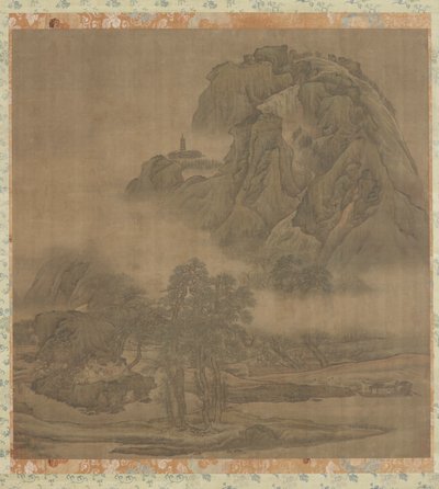 河堤上的野餐，清朝，18世纪。 作者 袁江