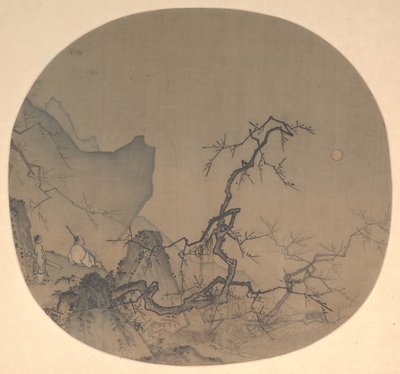月光下的赏梅图，13世纪初。 作者 马元