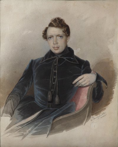 肖像安德烈·尼古拉耶维奇·穆拉维约夫（1806-1874），1841年 作者 Zakharov